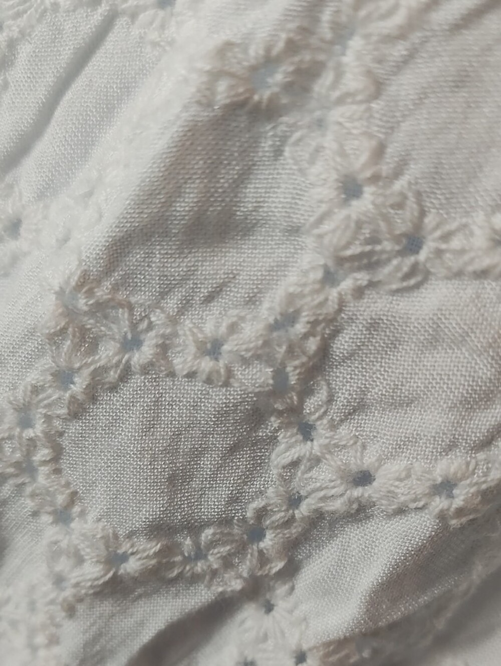 White Eyelet Cutout Halter Mini Dress - Picture 6 of 12